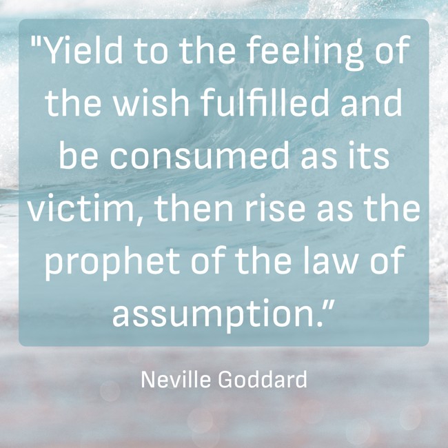 the secret is surrender neville goddard